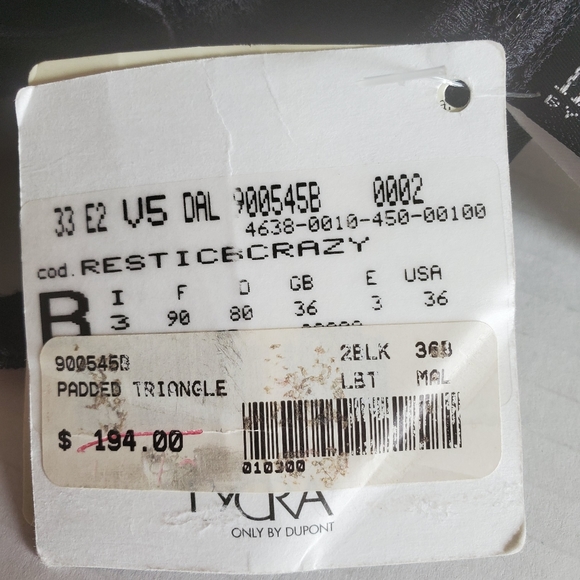 SOLD MARVEL By LA PERLA Black Lace Padded Triangle - Picture 10 of 12